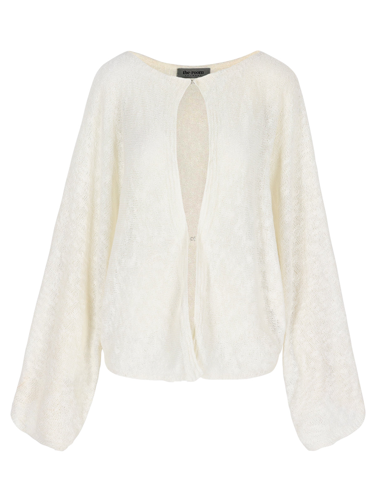 Cloud Knitted Open Style Cardigan Cream