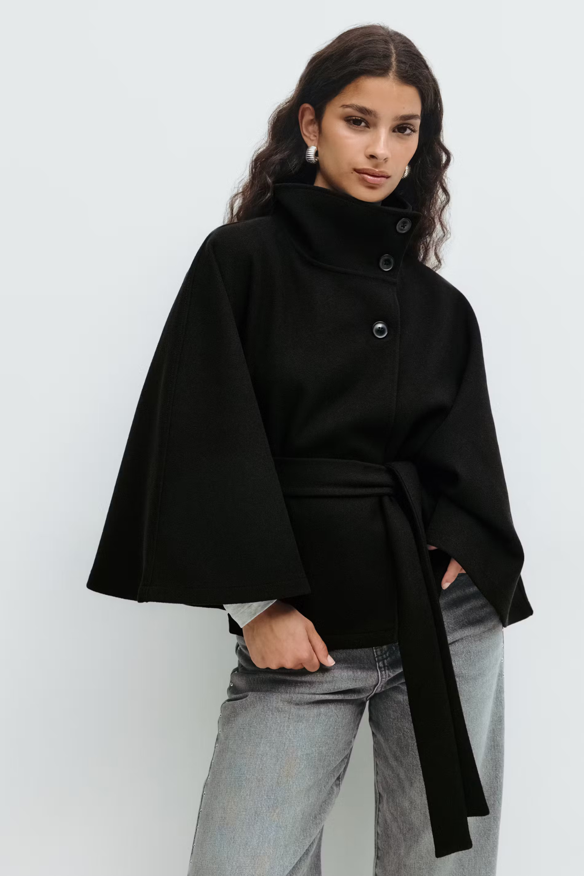 CELINNEA | Belt Cape Jacket