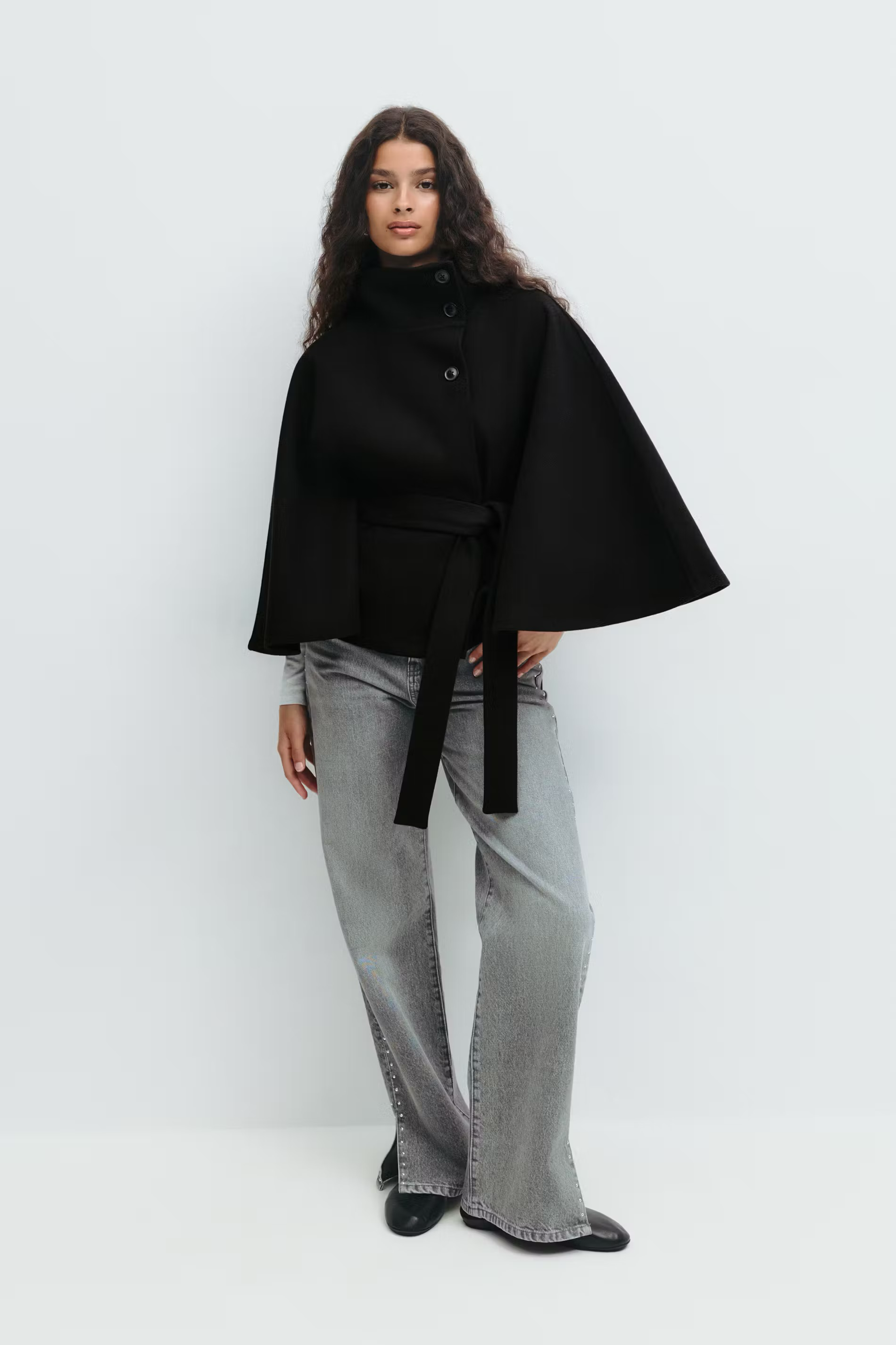 CELINNEA | Belt Cape Jacket