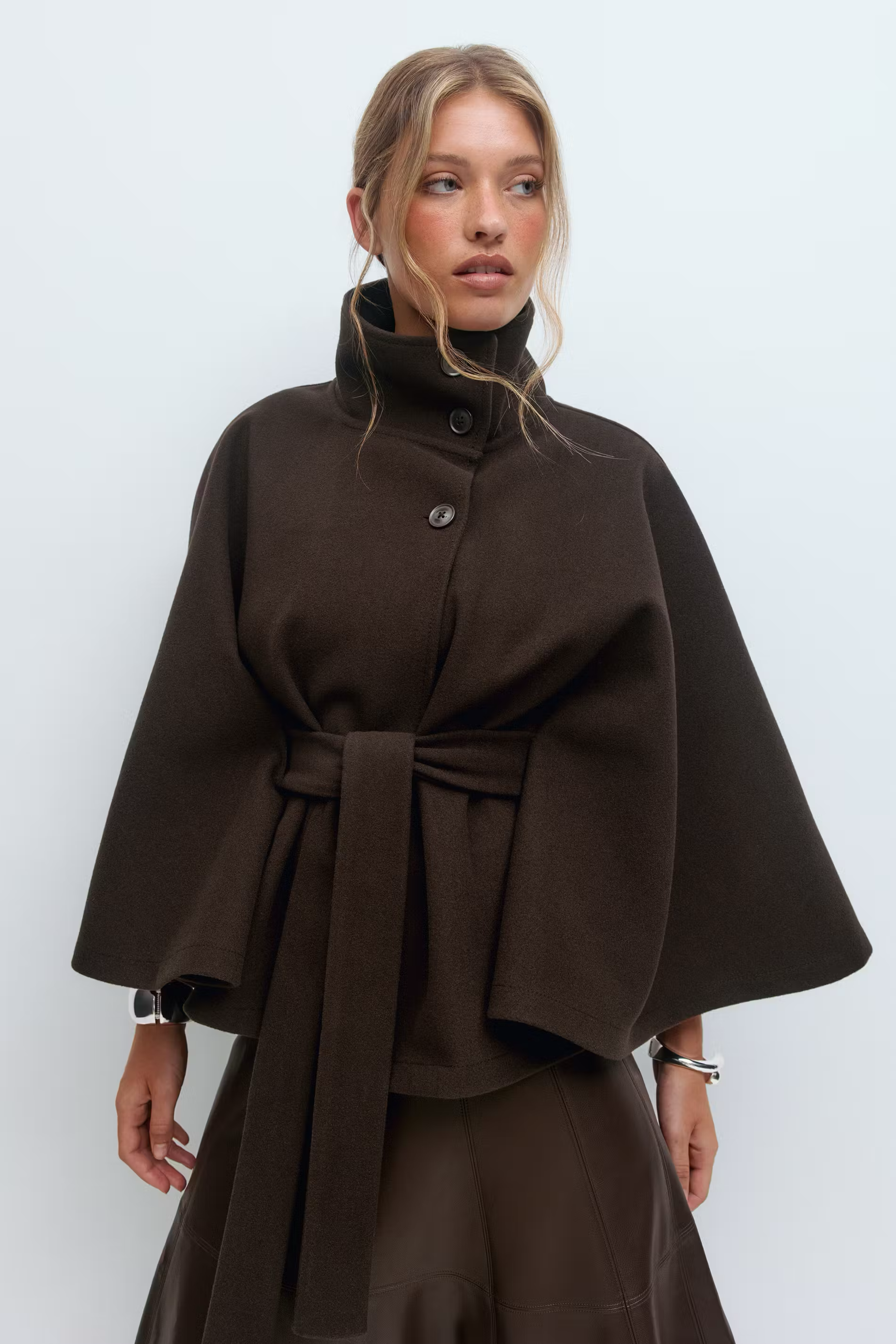 CELINNEA | Belt Cape Jacket