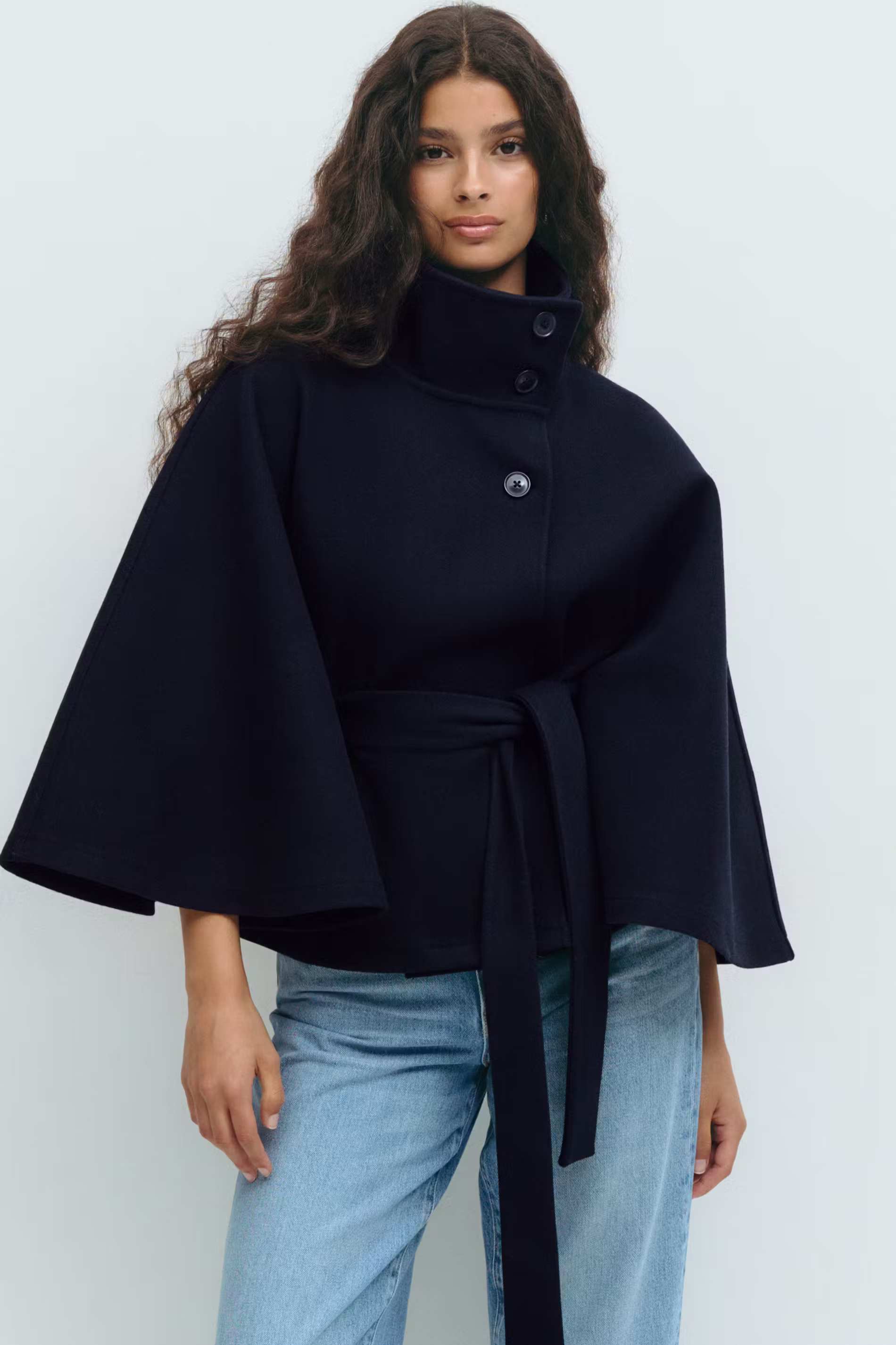 CELINNEA | Belt Cape Jacket