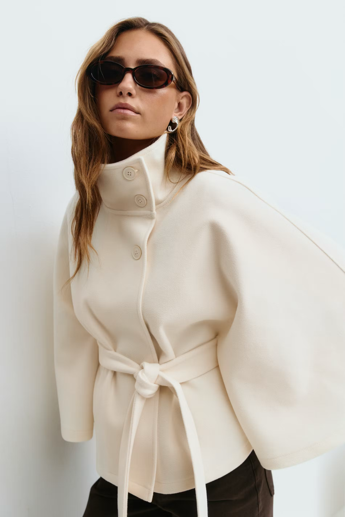 CELINNEA | Belt Cape Jacket
