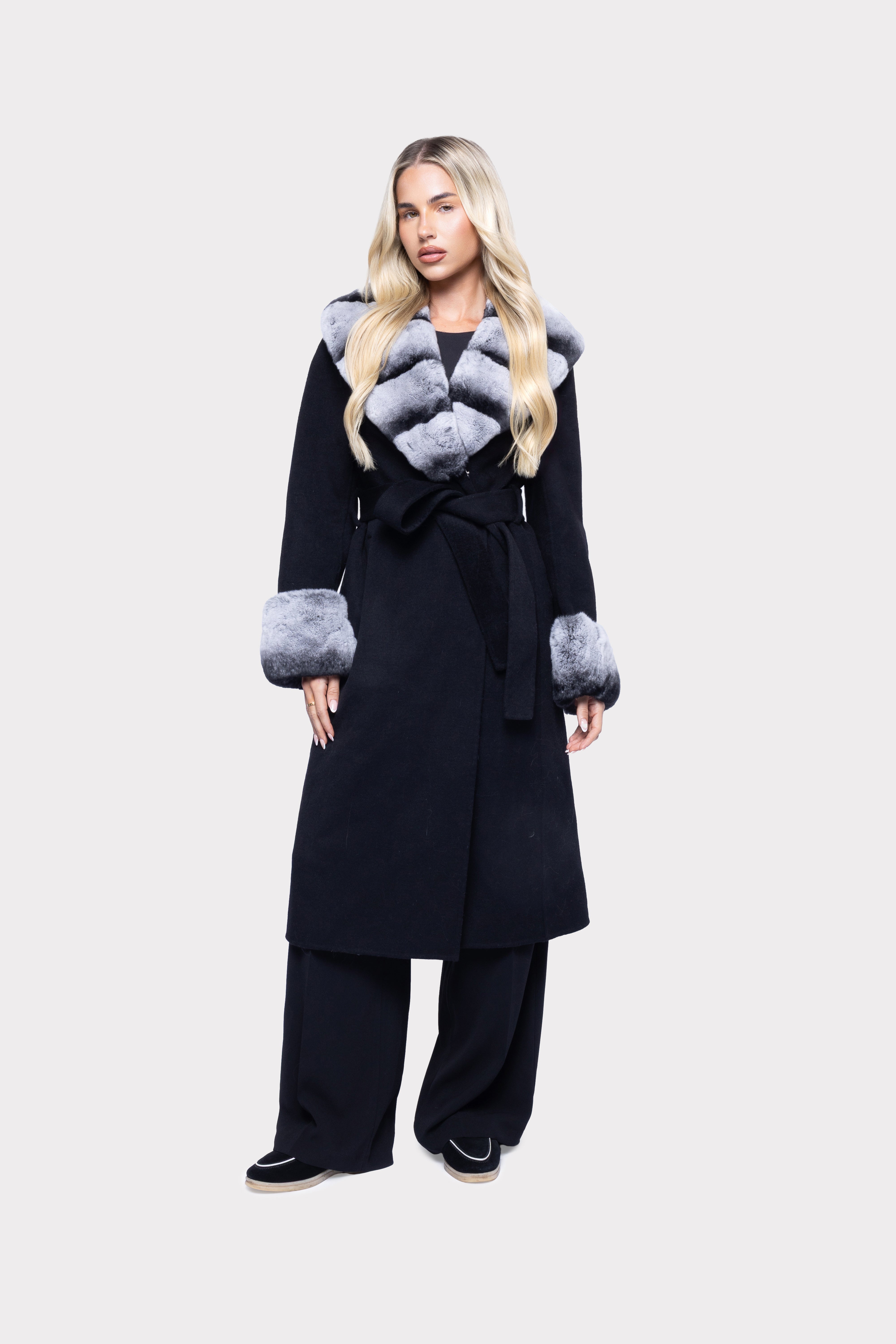 Aurelia Wool with Fur Collar